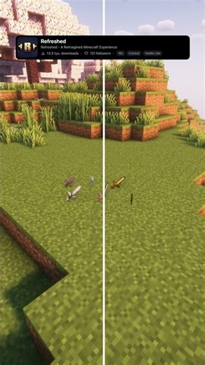 Best Minecraft Reimagined Items Resource Pack: Refreshed #minecraft #shorts #mc