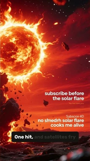 Being Vaporized by a Solar Flare #SolarStorm #SpaceWeather #nasasecrets