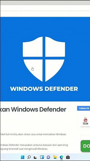 Cara Mematikan Windows Defender Permanent!