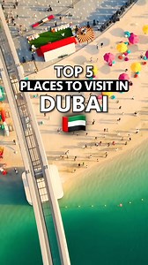 📌 Top 5 Dubai Must-Sees 🇦🇪 Explore Dubai’s Iconic Attractions 1. Burj Khalifa: Soar above Dubai’s skyline and experience unparalleled views from the world’s tallest building. 2. The Lost Chambers: Dive into an underwater adventure at Atlantis, The Palm, exploring ancient ruins and encountering fascinating marine life. 3. Dubai Miracle Garden: Marvel at the vibrant colors and intricate designs of millions of flowers in this stunning floral wonderland. 4. Green Planet: Discover a lush rainfores