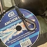 Space Whale Heavy-Duty Boat Anchor Rope 3/8" x150FT with Snap Hook – Marine-Grade Polypropylene Braided Docking Line for Secure Mooring & Anchoring – UV-Protected, Sun & Saltwater Resistant