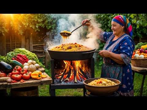 Hidden Grandma's Recipe | Country Pilaf: Cooking on an Open Fire