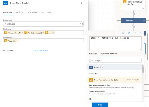 Attachments from Field maps to Local Folder using Power Automate