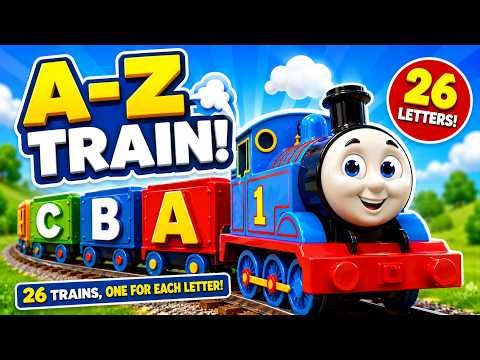 ABC Train 🚂 Learn Alphabet A-Z with 26 Fun Trains | Kids Learning Video