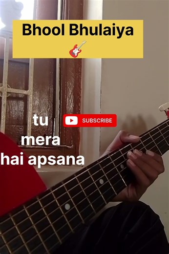 Bhool Bhulaiya 3 intro 🎸| guitar tabs| fretboard with fun