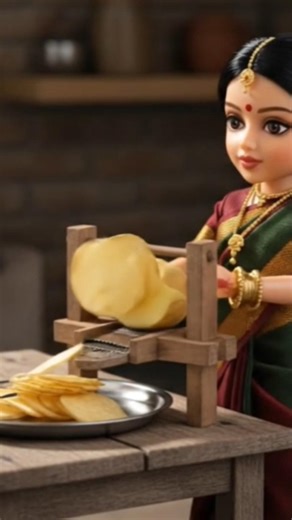 Miniature Doll Cooking Potato Chips & Tomato Sauce | Miniature Doll ASMR. #minidoll