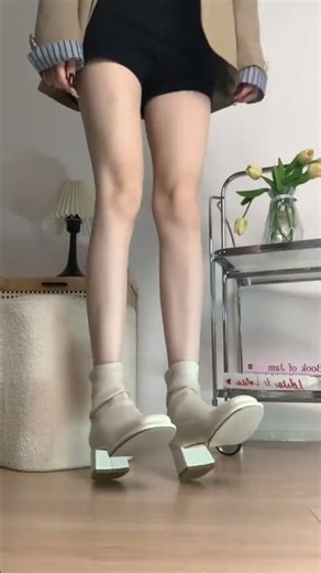 Asian beautiful pantyhose high heels nylon try on beautiful heels for girl beautiful stockings