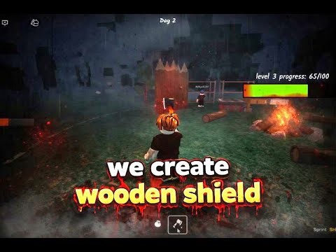 Survive the Caves With Wooden Shield in 99 Nights in the Forest 😱