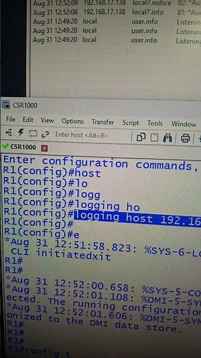 How to enable cisco log server in cisco router? #networkdiscovery