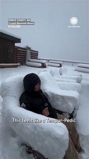 Winter arrived early at Crystal Mountain !