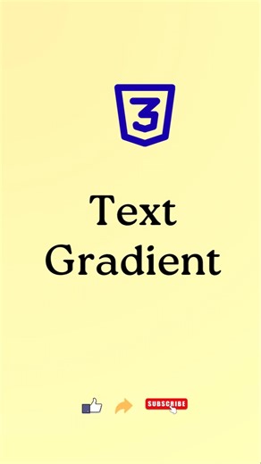 CSS Text Gradient #shorts #css