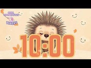 10 Minute Fall Timer | Cute Porcupine Chill Countdown for Study & Focus