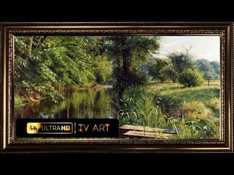 🌿 1-Hour 4K ULTRA HD Forest River Landscape Screensaver Visual Masterpiece NO AI !
