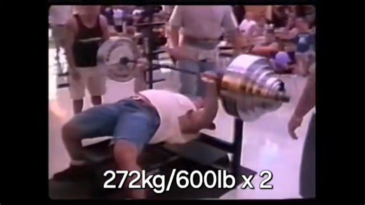 Ryan Kennelly benching 272kg x 2 raw | PTC Headquarters