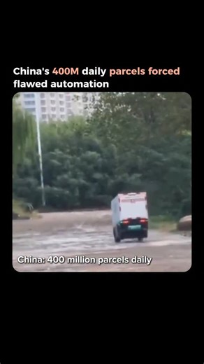 Luminica | AI & Tech Demos on Instagram: "🚗 China deployed 10,000 autonomous delivery vans that can’t handle fresh cement. Viral videos show Neolix delivery robots plowing through wet concrete, getting motorcycles stuck underneath, and blocking traffic until physically kicked by frustrated drivers. These are Level 4 „autonomous“ vehicles operating in major Chinese cities right now. They work fine on pre-mapped routes in approved zones—until they hit edge cases like construction sites or damaged