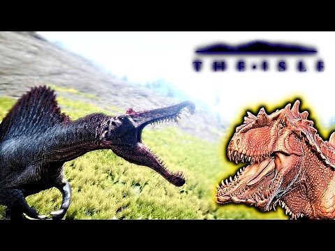 The Isle - HYPO GIGA MODEL PREVIEW, SPINO HUNTS SHANT, STALKING PREY ( Spinosaurus Gameplay )