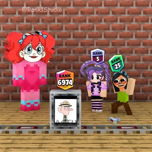 Sprunki Lily and Girl Hamood, guess the character in the box to level up your rank! 🤗