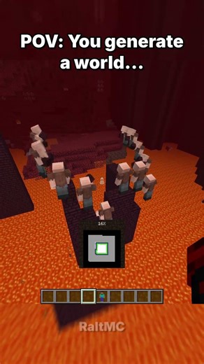 When you generate a world