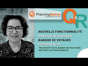 Nouvelle fonctionnalité Planning Motion : facilite l'organisation de tes voyages 🚀🗺️✨