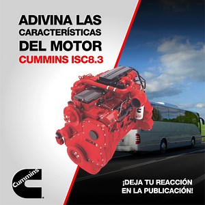 18K views · 110 reactions | Sabemos que al usar motores Cummins hay miles de ventajas que ningún otro motor tiene, pero… ¿podrás adivinar una o alguna de las ventajas de utilizar el motor Cummins ISC8.3? ¡Deja tu reacción en la publicación! #Cummins #Motores #CumminsISC8.3 #Adivinanza | Cummins Norte de Colombia y Centroamérica | Facebook