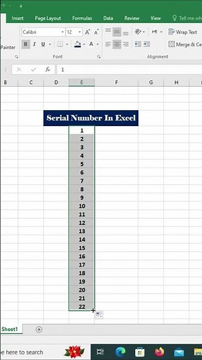 How to Create Serial Numbers in Excel in Seconds!