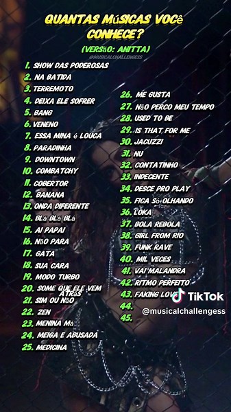 Anitta Songs Challenge: How Many Do You Know?