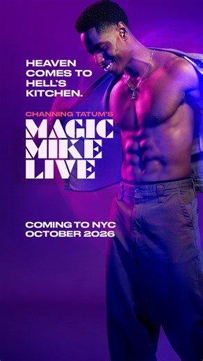 Magic Mike Live NYC on Instagram: "Magic Mike Live. New York. Coming in 2026. Tickets now on sale, unicorns. #magicmikelive"