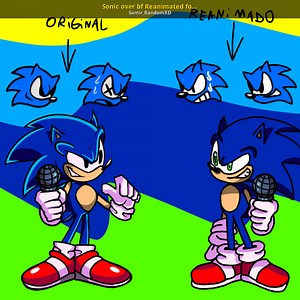 Sonic over bf Reanimated for fnf psych engine Mod for Friday Night Funkin' | FNF Mods