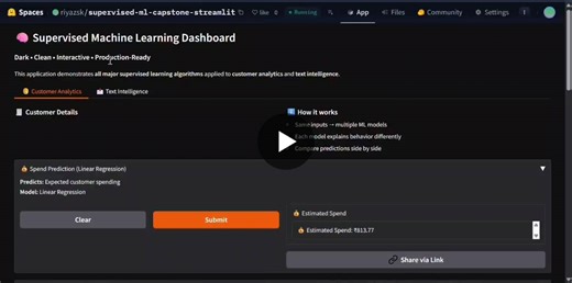 Supervised Machine Learning Capstone Project: Deployed Models | SHAIK RIYAZ posted on the topic | LinkedIn