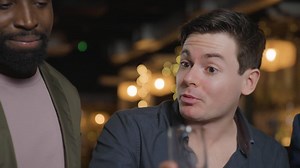 Free stock video - Tracking shot pulling away from friends toasting their drinks together