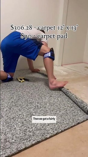 How much 💰 a DIY carpet installation cost us! #diyhomeimprovement #carpetinstallation