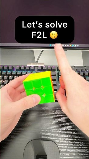 Example solve advanced F2L #cfop 👈