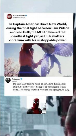 In Brave new world: Captain America vs Red Hulk Epic Fight | Sam Wilson’s Strongest MCU Battle