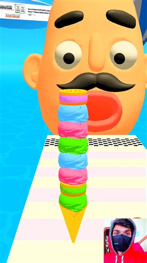 Icecream Rider 3d Gameplay 😲❤️ | Crazy Obstacles & Amazing Challenge! 🎮🔥 #shorts #youtube #viral
