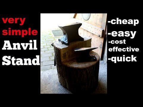 Making an inexpensive and simple Anvil Stand | Anvil Stump