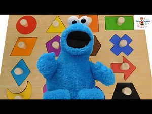Cookie Monster Shapes & Colors, Sesame Street Educational Preschool Shapes Video, Kindergarten Video