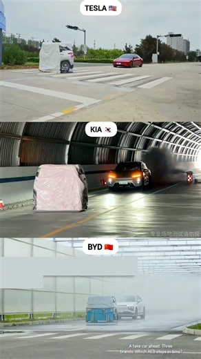 Tesla, KIA And BYD – Can AEB Stop for a Fake Car?