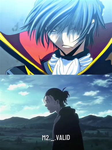 My T1 vs T2 Anime, personally code geass is better imo. Moots? #anime #animeedit #codegeass #aot #fyp