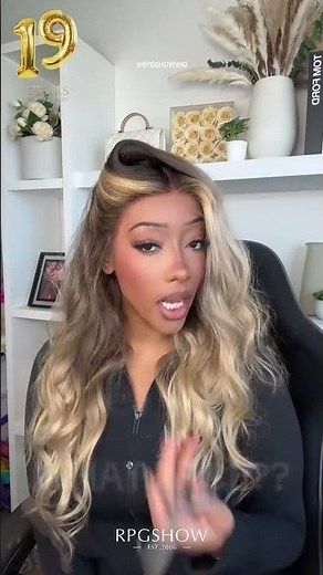 Quick, chic, and incredibly natural! | Long Wavy Blonde Highlights Human Hair Wig | NO GLUE |RPGSHOW