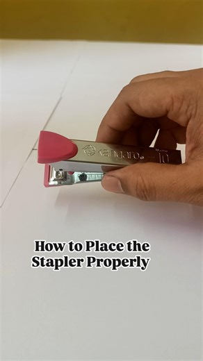 How to Place a Stapler Properly| Step-by-step