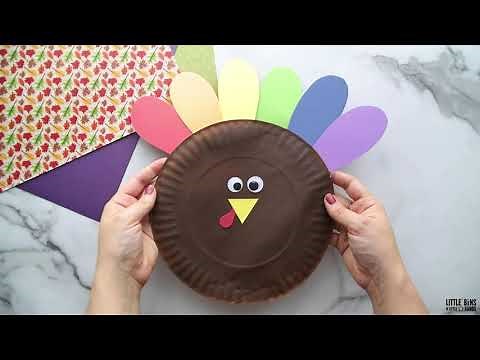 Simple Thanksgiving Paper Plate Turkey Craft Project