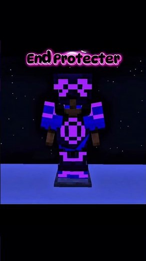 End Protecter – Cleanest Purple Minecraft Armor Trim 💜