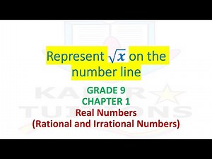 Construction of root x on the number line | Class 9 | Real Numbers | ICSE |CBSE | Video 3