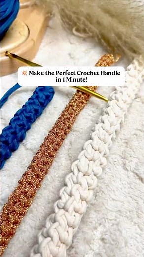 How to Make a Crochet Bag Handle – Easy & Fast!💫