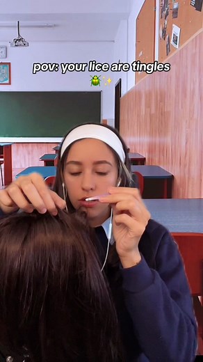 ASMR Lice Check and Hair Tingle Sounds for Relaxation