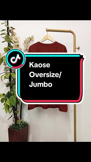 Kaos Oversize ini ga cuma longgar,tapi jg adem banget dipake#kaosoversize #kaosjumbopolos #kaosjumbowanita #kaospoloswanita