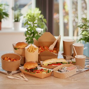 [Hot Item] Custom Disposable Food Grade Cardboard Hamburger Takeaway Packaging Kraft Paper Clamshell Burger Box