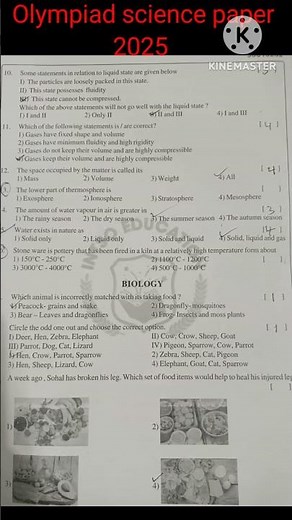 Science Olympiad exam paper 2025 for class 3 # STSO level 2 exam paper for class 3 # INTSO paper