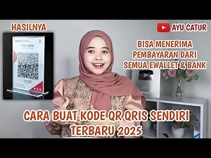 CARA BUAT KODE QR QRIS SENDIRI TERBARU 2025❗️BISA MENERIMA PEMBAYARAN DARI SEMUA EWALLET & BANK