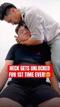 NEEDED HIS NECK UNLOCKED BADLY‼️😭 #chiropractic #backpain #neckpain #trending
